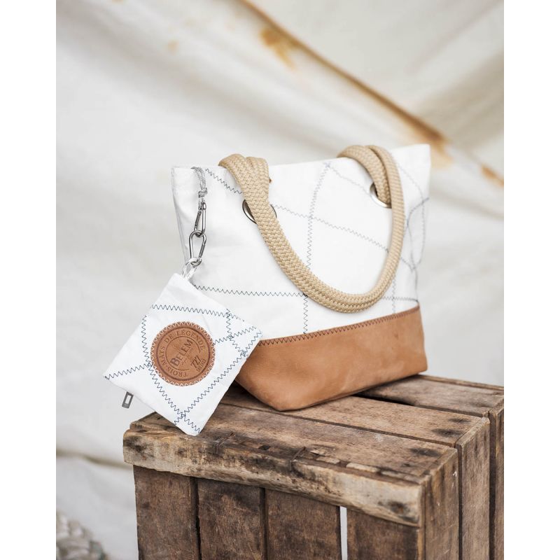 Geldbörse "Pocket" by 727 Sailbags / Segeltuch Belem / Leder