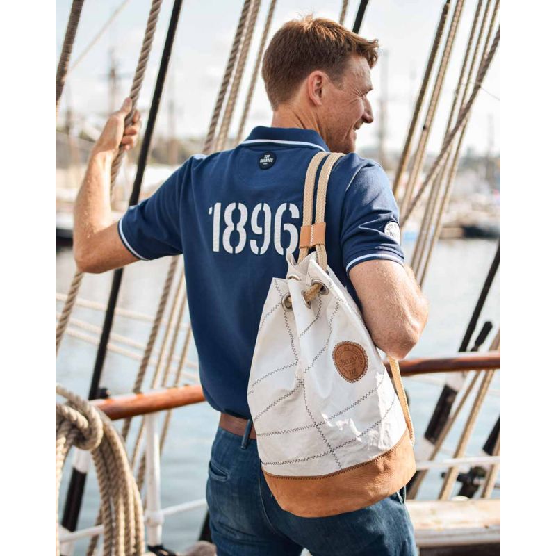 Seesack "Jack" by 727 Sailbags / Segeltuch Belem / Boden Leder