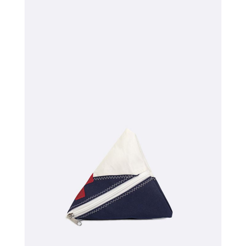 Türstopper "Berlingo" by 727 Sailbags / Segeltuch weiß navy / Motiv 4 rot