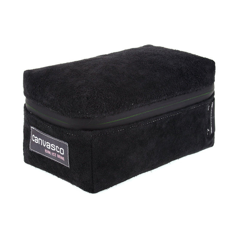 Ledertasche CANVASCO "Shower Deer" / Hirschleder schwarz