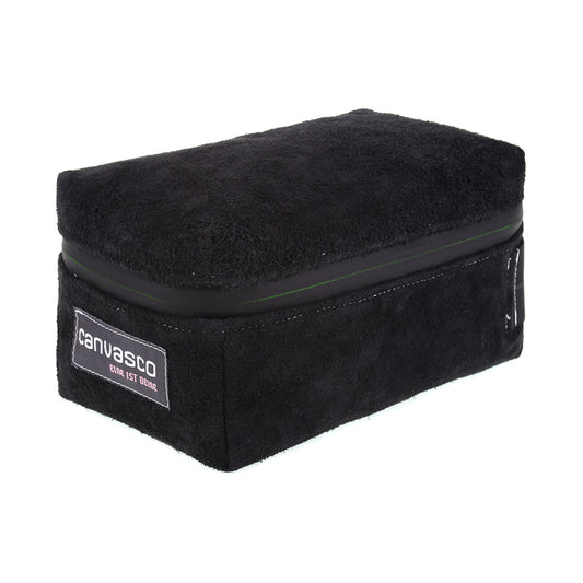 Ledertasche CANVASCO "Shower Deer" / Hirschleder schwarz