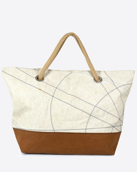 Damen Reisetasche "Carla" by 727 Sailbags / Segeltuch Belem / Boden Leder