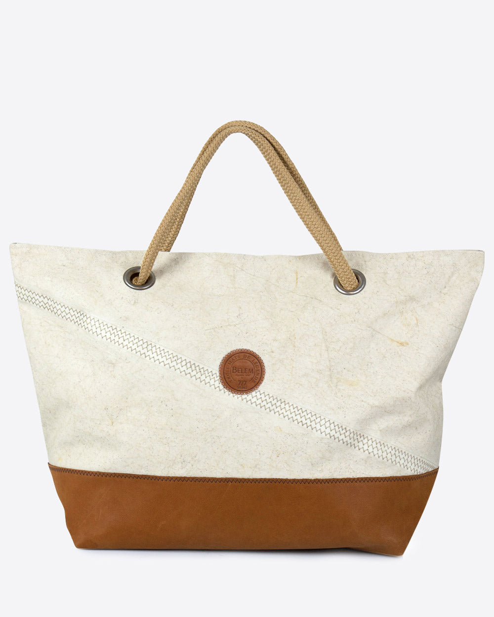 Damen Reisetasche "Carla" by 727 Sailbags / Segeltuch Belem / Boden Leder