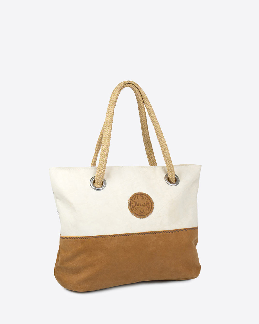 Damen Handtasche "Charlie" by 727 Sailbags / Segeltuch Belem / Boden Leder
