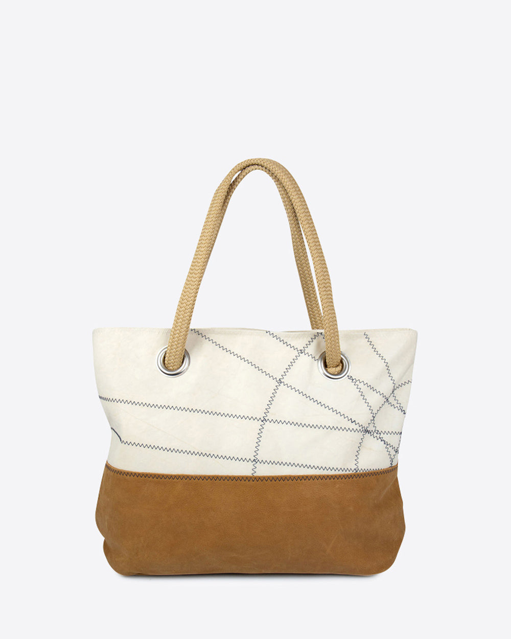 Damen Handtasche "Charlie" by 727 Sailbags / Segeltuch Belem / Boden Leder