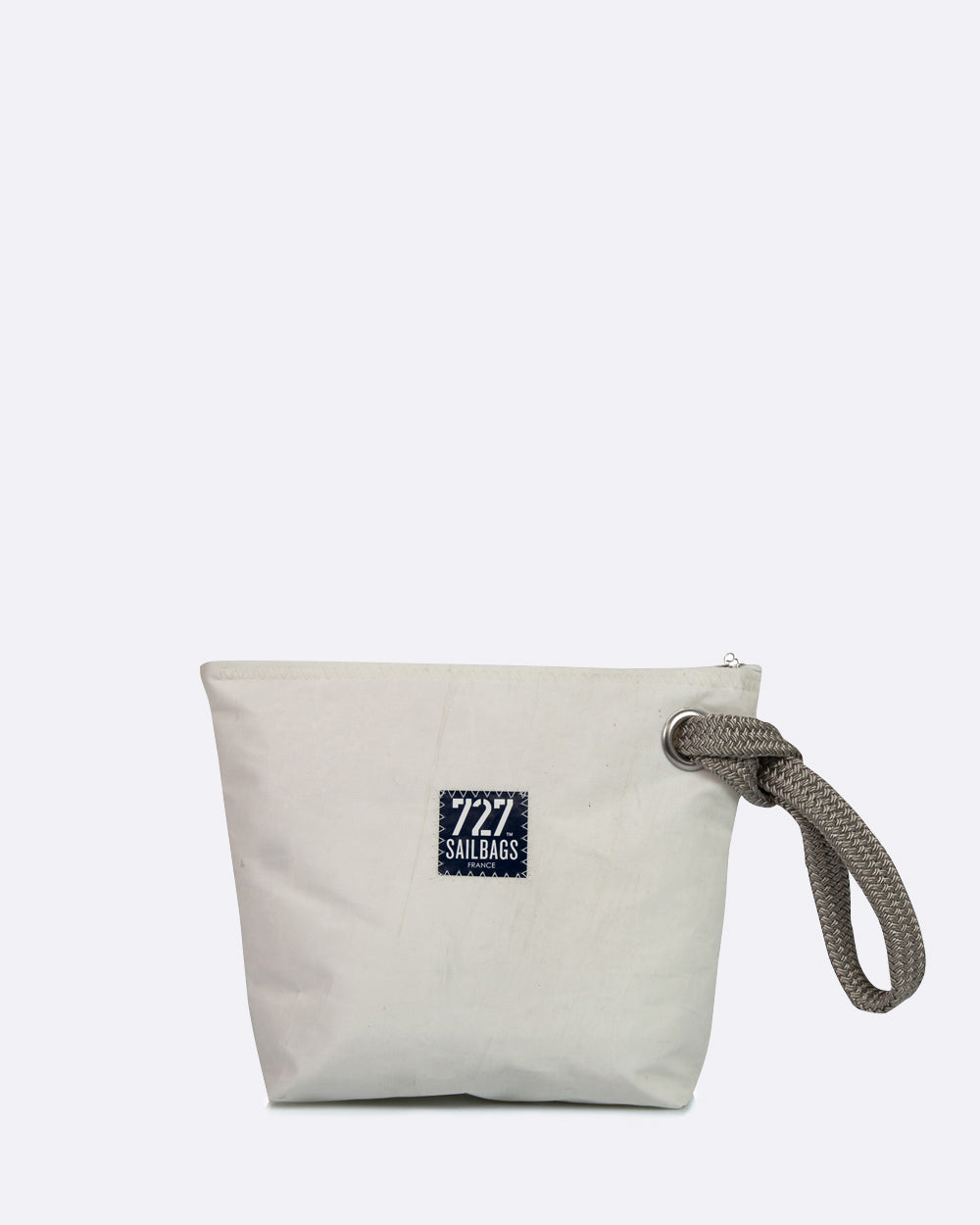 Kosmetiktasche "Die Midinette" by 727 Sailbags / Segeltuch weiß / Motiv 2 pink