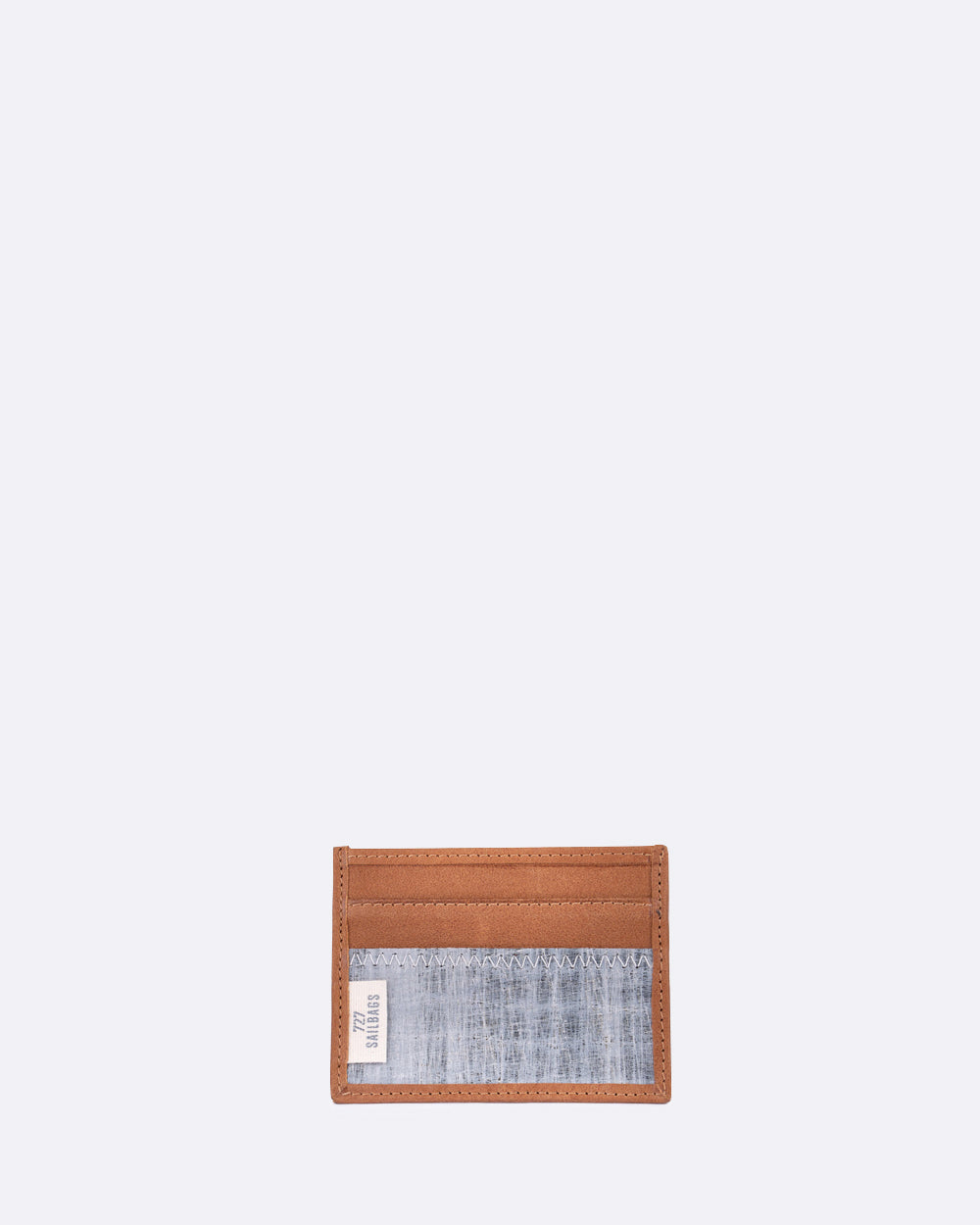 Kartenhalter by 727 Sailbags / Segeltuch grau / Leder