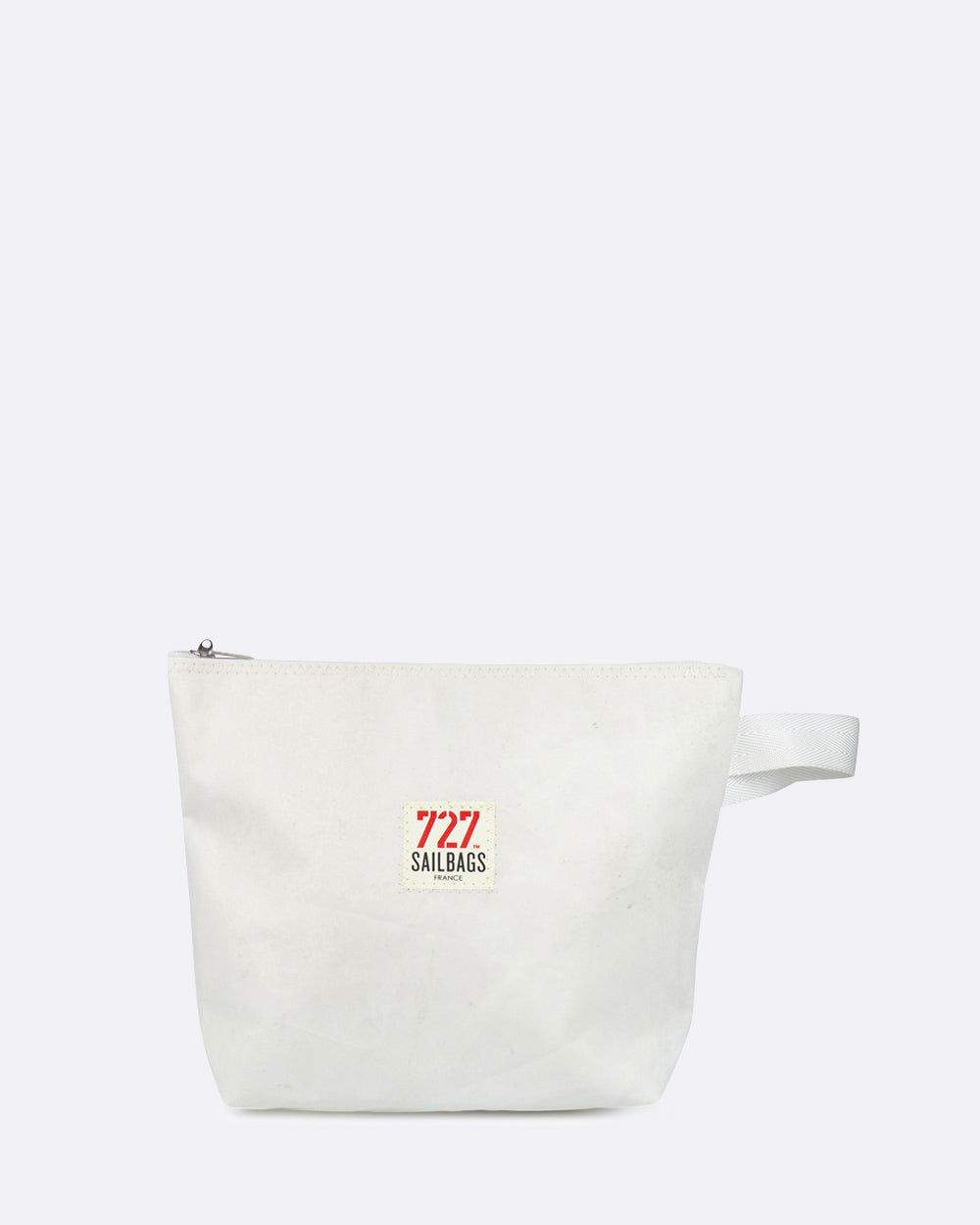Kosmetiktasche "Classique" by 727 Sailbags / Segeltuch weiß / Motiv 2 pink