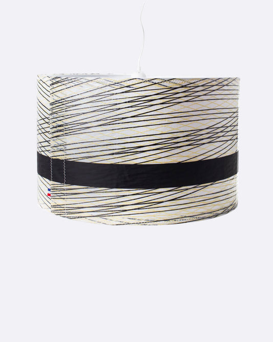Hängelampe Deckenlampe Ø 48 cm by 727 Sailbags / Segeltuch gestreift