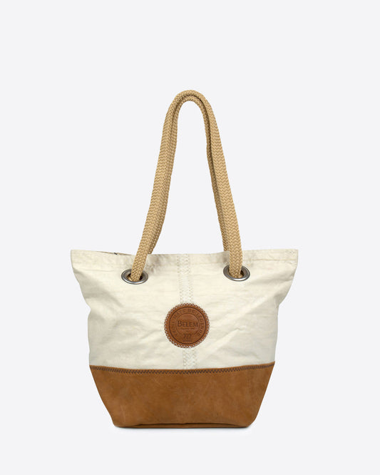 Damen Handtasche "Legende" by 727 Sailbags / Segeltuch Belem / Boden Leder