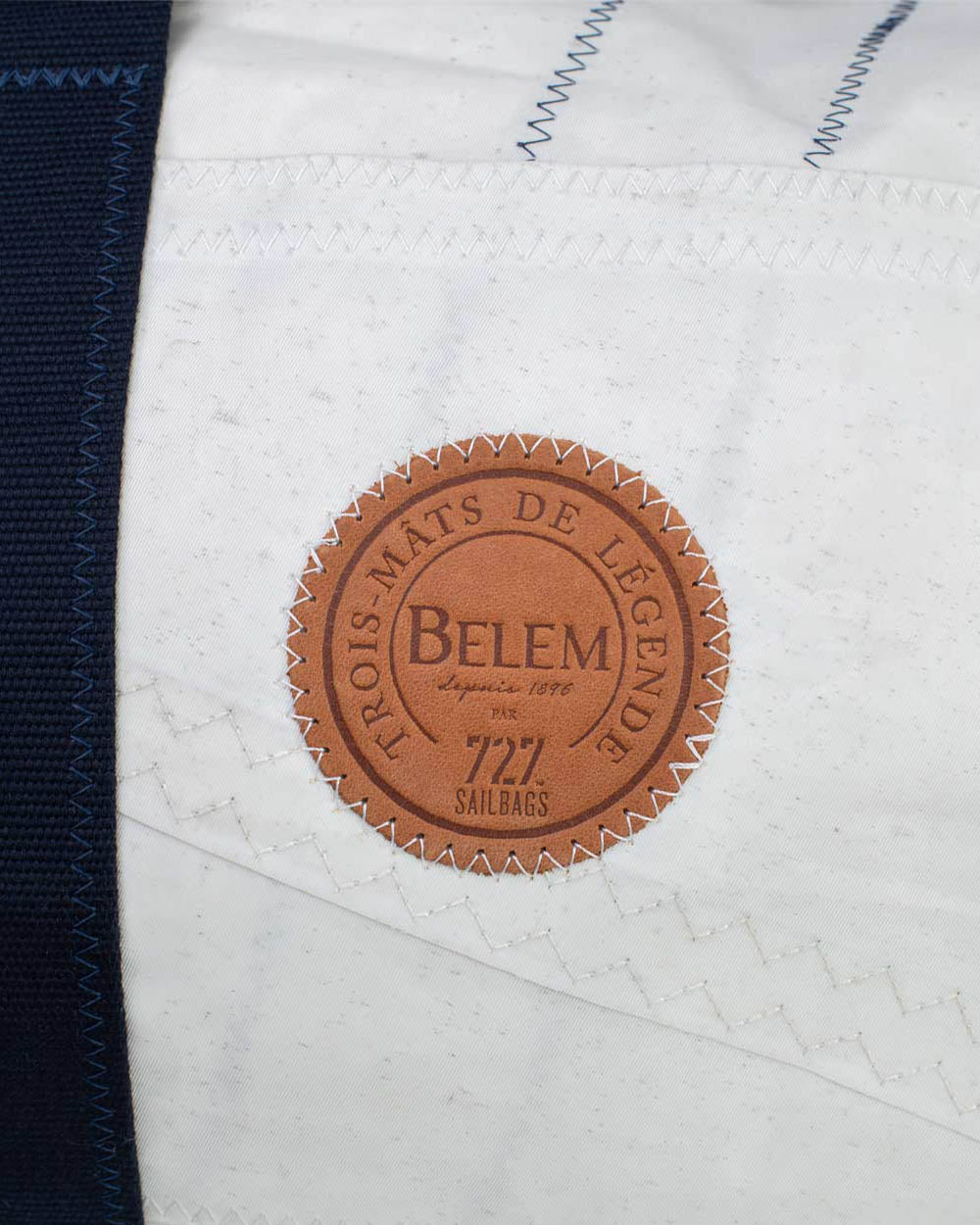 Reisetasche "Onshore" by 727 Sailbags / Segeltuch Belem / Leder