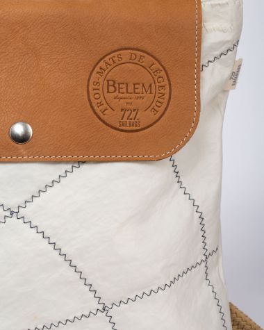Rucksack "Odyssey" by 727 Sailbags / Segeltuch Belem / Leder