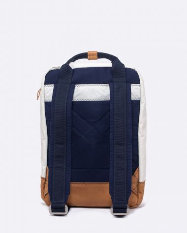 Rucksack "Wally" by 727 Sailbags / Segeltuch Belem / Boden Leder