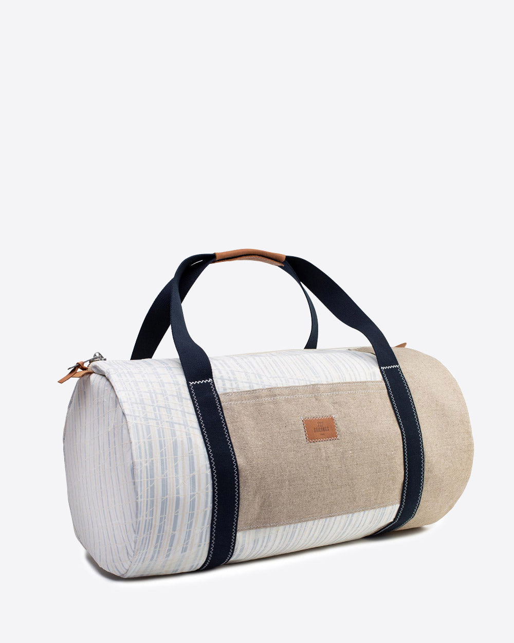 Reisetasche "Onshore" by 727 Sailbags / Segeltuch weiß Leinen