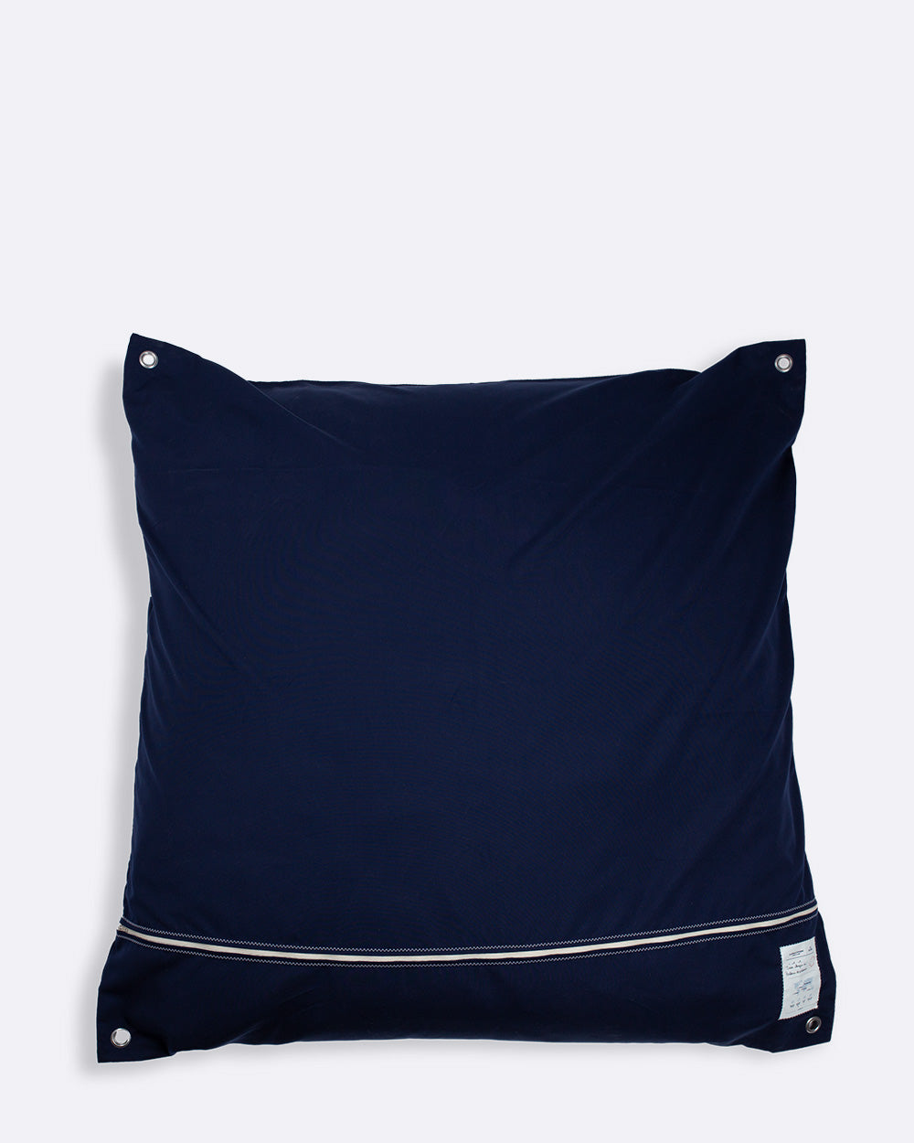 Sitzsack Sitzkissen "Maxi" by 727 Sailbags / Segeltuch weiß / Boden navy / Motiv 352 blau