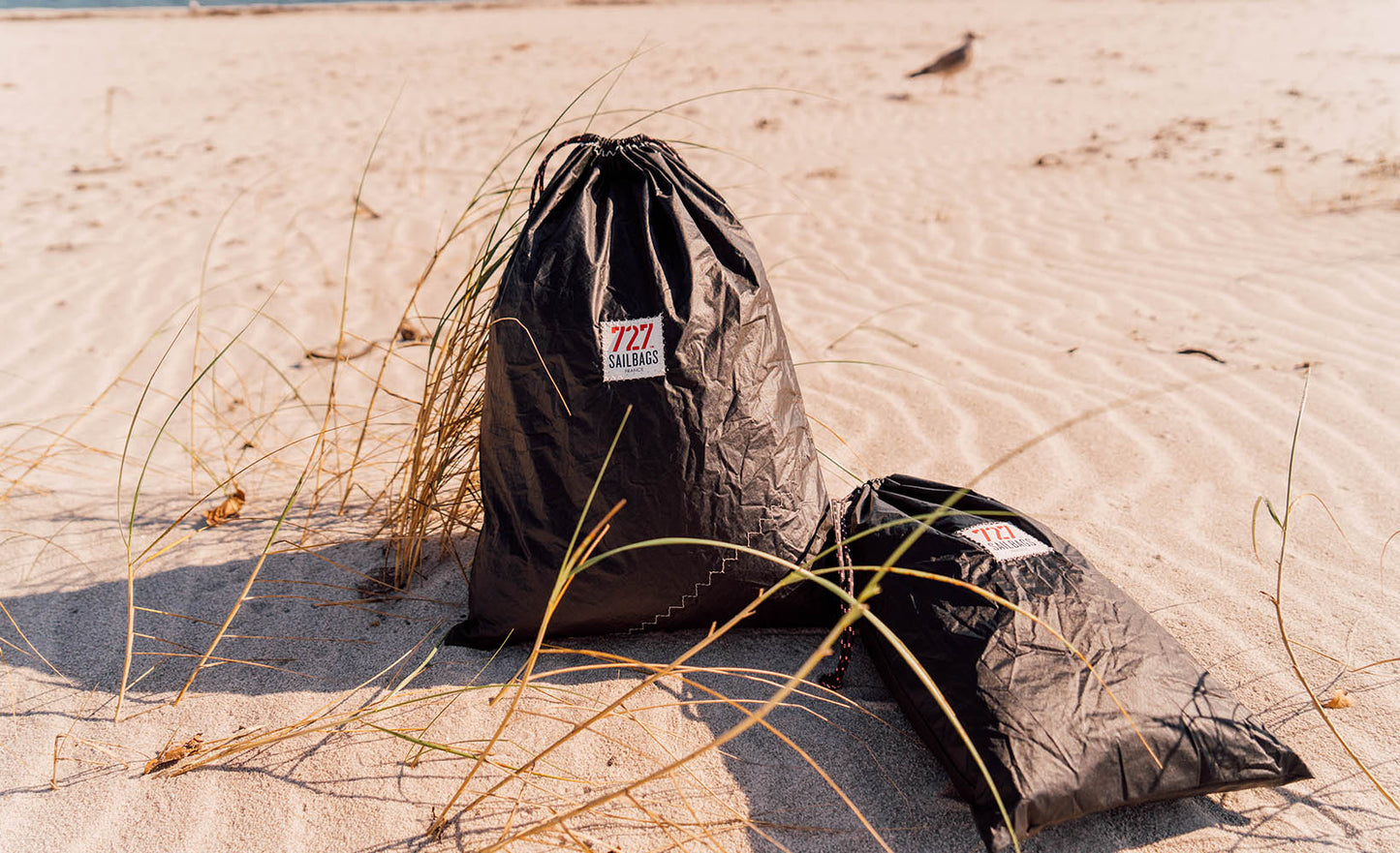 Strandbeutel "Spi Bag" by 727 Sailbags / Segeltuch schwarz