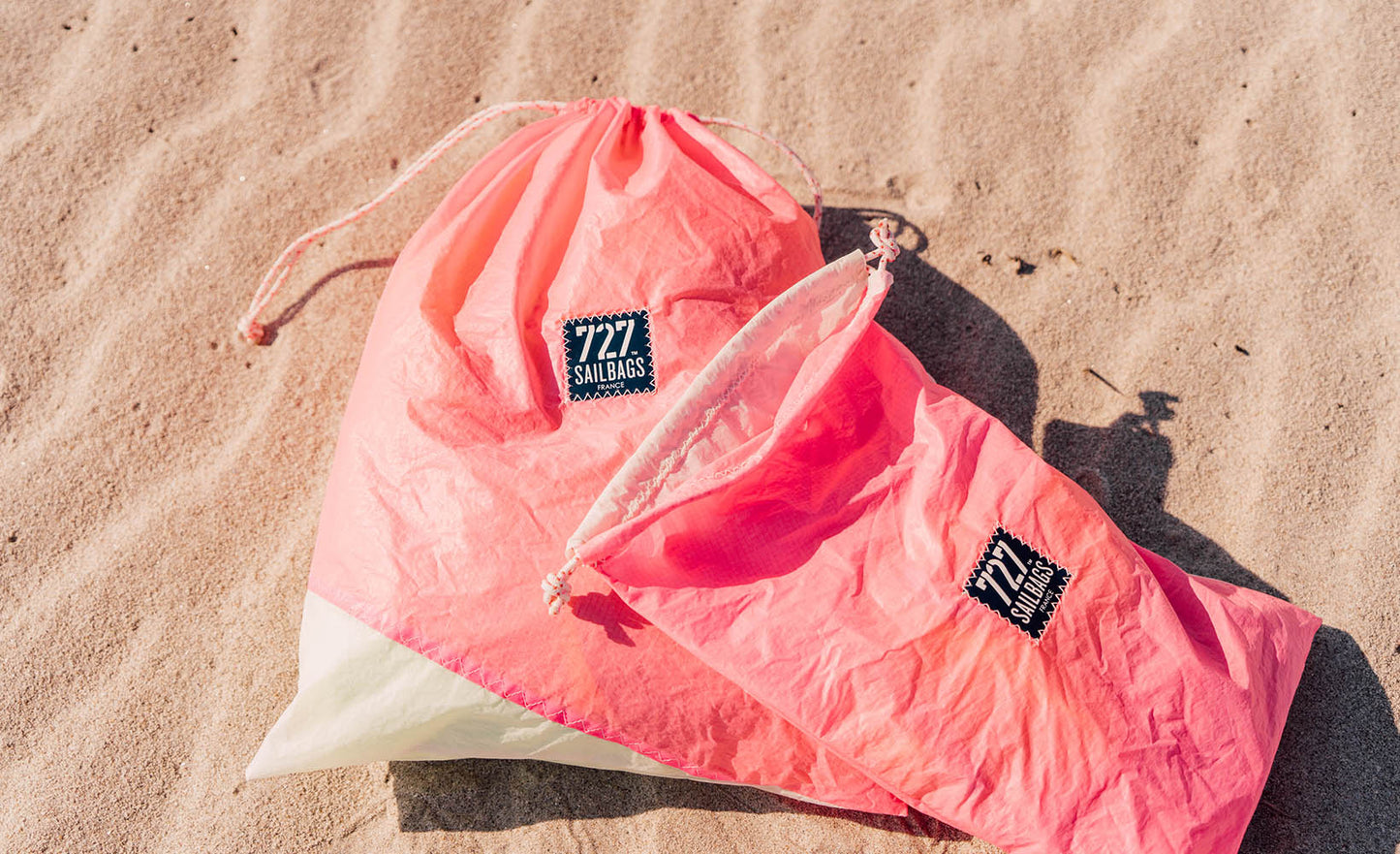 Strandbeutel "Spi Bag" by 727 Sailbags / Segeltuch pink