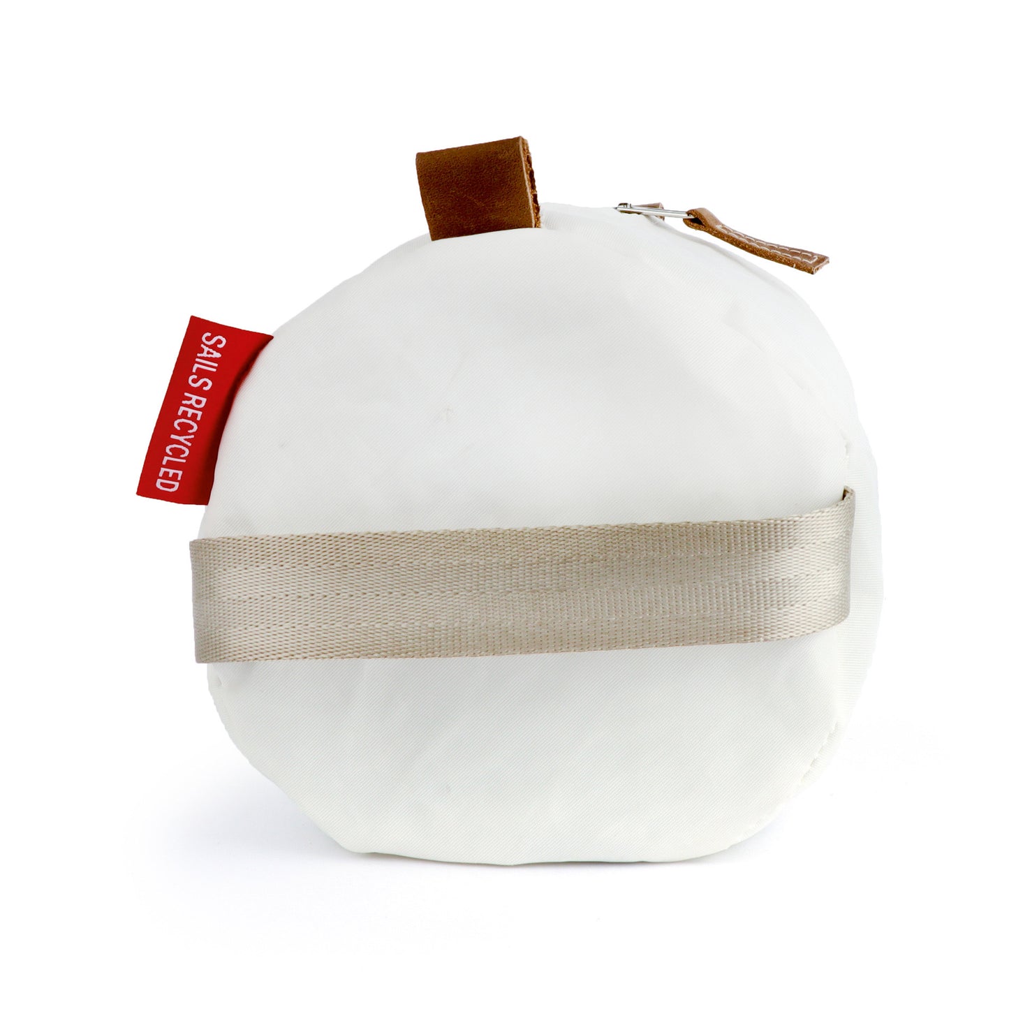 Kosmetiktasche 360 Grad "Tonne" / Segeltuch weiß / Motiv Zufallszahl schwarz