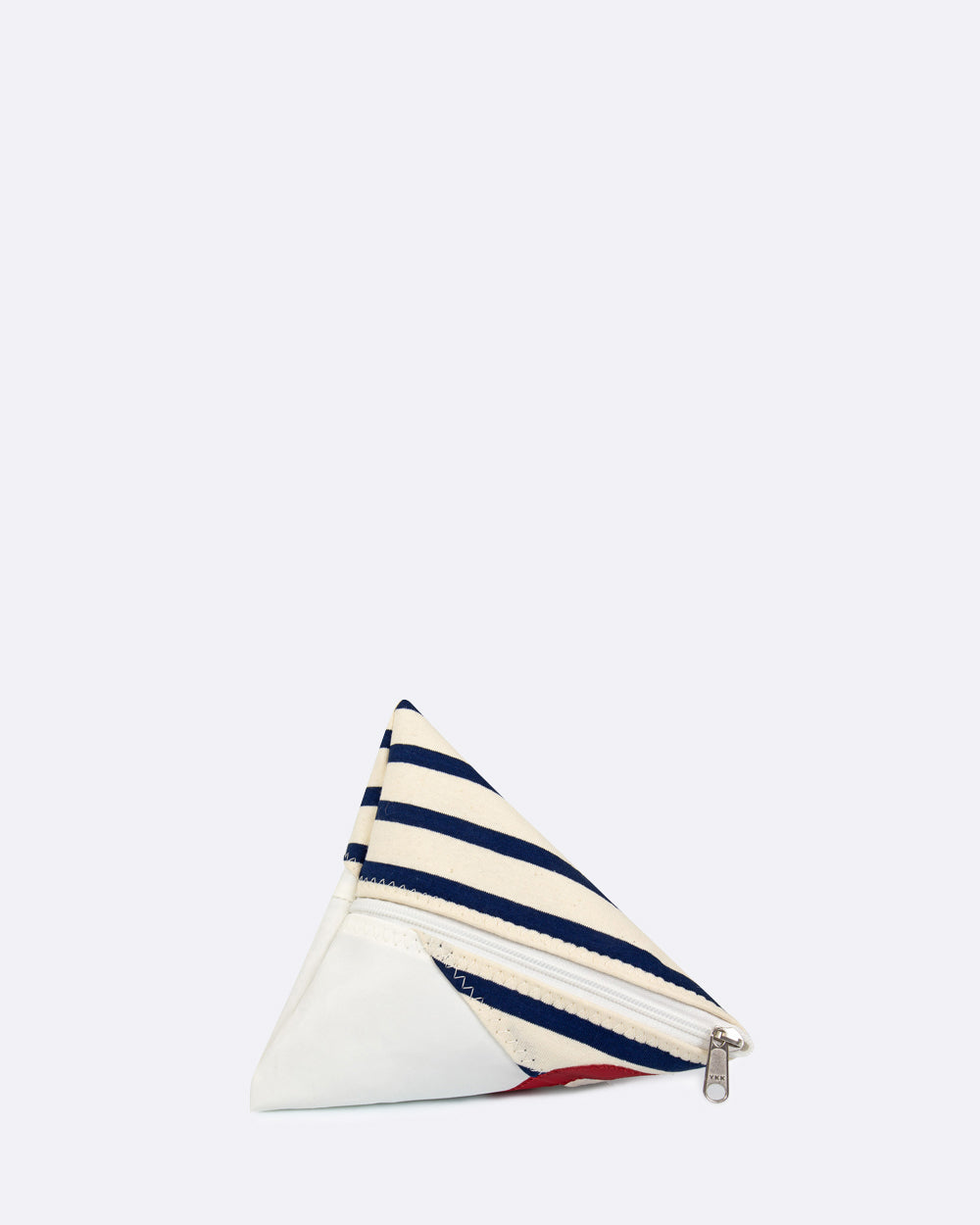 Türstopper Bodenstopper "Berlingo" by 727 Sailbags / Segeltuch weiß blau / Motiv 6 rot