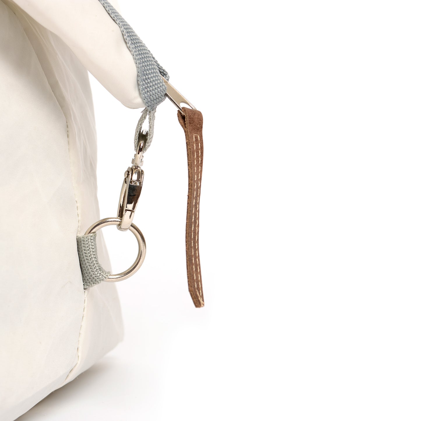 Reisetasche 360 Grad "Kutter XL" / Segeltuch weiß / Motiv Zufallszahl neonorange