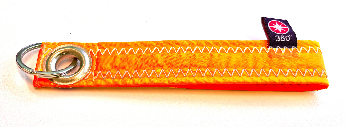 Schlüsselanhänger 360 Grad "[Modell]" / Segeltuch orange