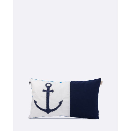 Sofakissen 30 x 50 cm "[Modell]" by 727 Sailbags / Spinnaker weiß / Meeresanker Kollektion