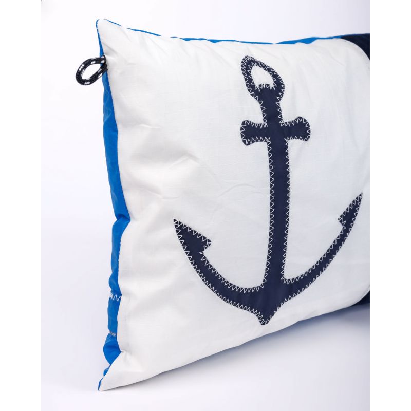Sofakissen 30 x 50 cm "[Modell]" by 727 Sailbags / Spinnaker weiß / Meeresanker Kollektion