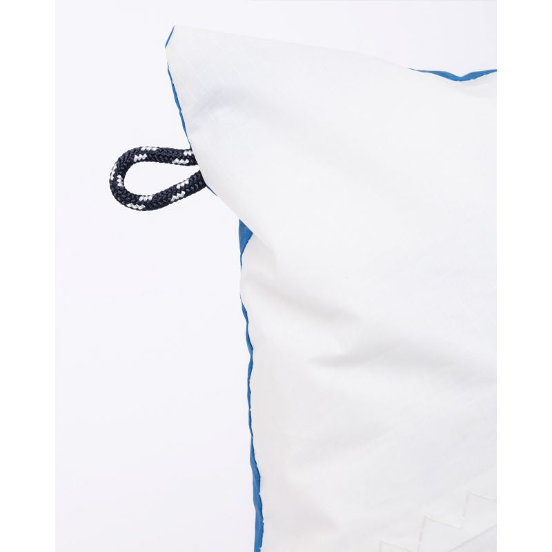 Sofakissen 40 x 40 cm "[Modell]" by 727 Sailbags / Spinnaker weiß / Meeresanker Kollektion