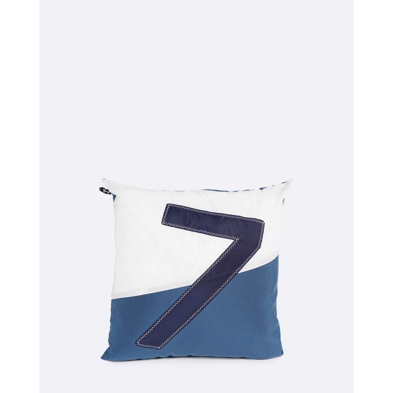 Sofakissen 40 x 40 cm "[Modell]" by 727 Sailbags / Spinnaker blau / Motiv 7 navy