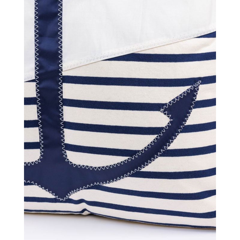 Sofakissen 50 x 50 cm "[Modell]" by 727 Sailbags / Spinnaker weiß / Meeresanker Kollektion