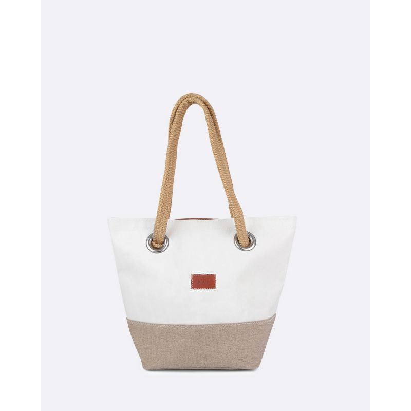 Damen Handtasche "Legende" by 727 Sailbags / Segeltuch weiß / French Riviera Kollektion
