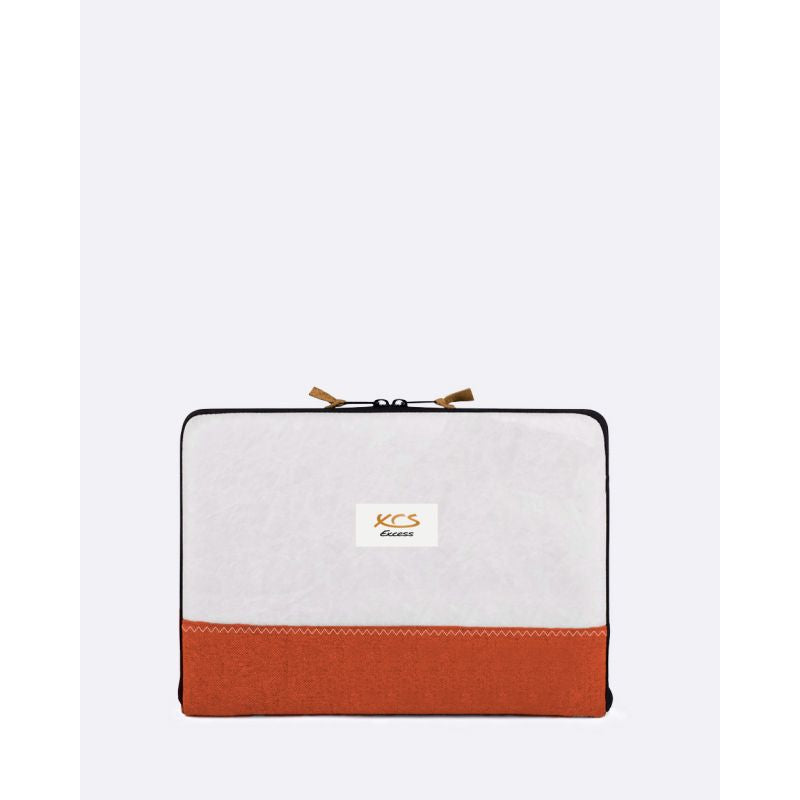 Laptophülle "[Modell]" by 727 Sailbags / Segeltuch weiß