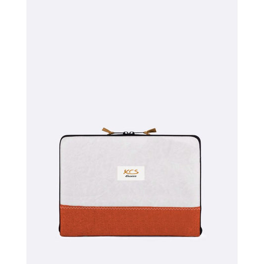 Laptophülle "[Modell]" by 727 Sailbags / Segeltuch weiß