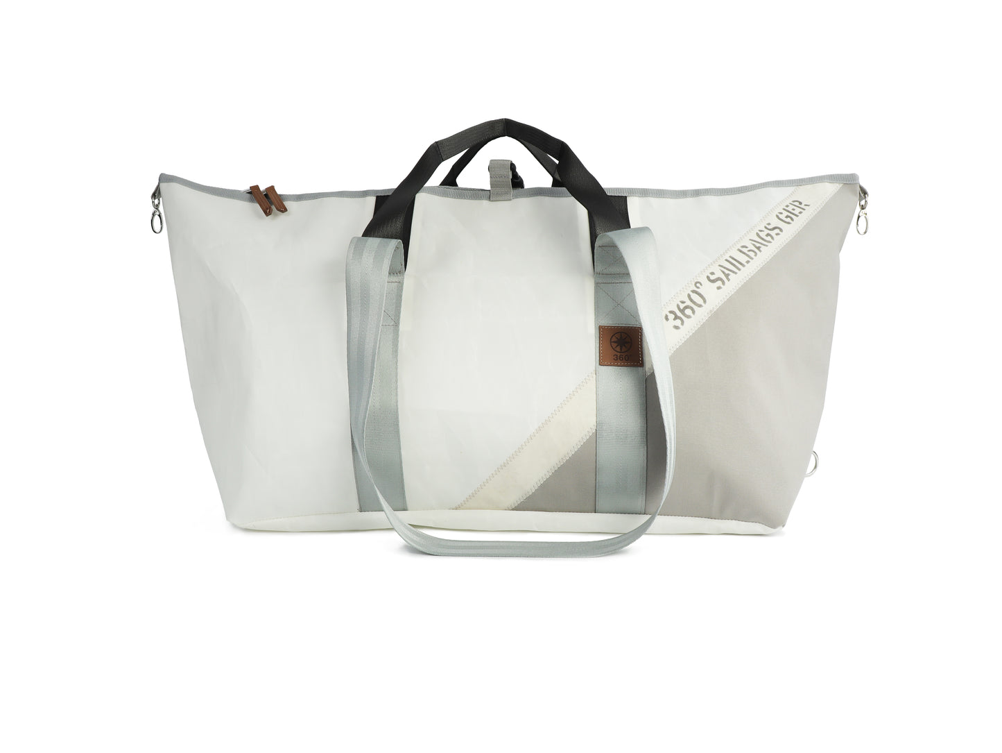 Reisetasche 360 Grad "Kutter XL" / Segeltuch weiß / Motiv Stencil