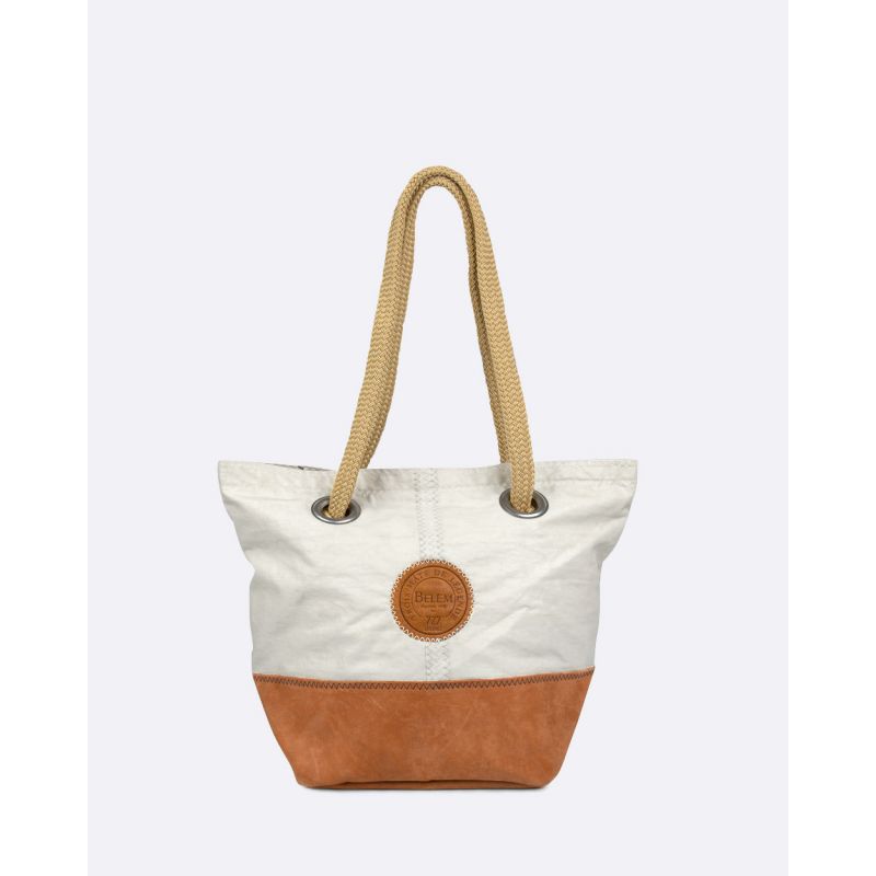 Damen Handtasche "Legende" by 727 Sailbags / Segeltuch Belem / Boden Leder