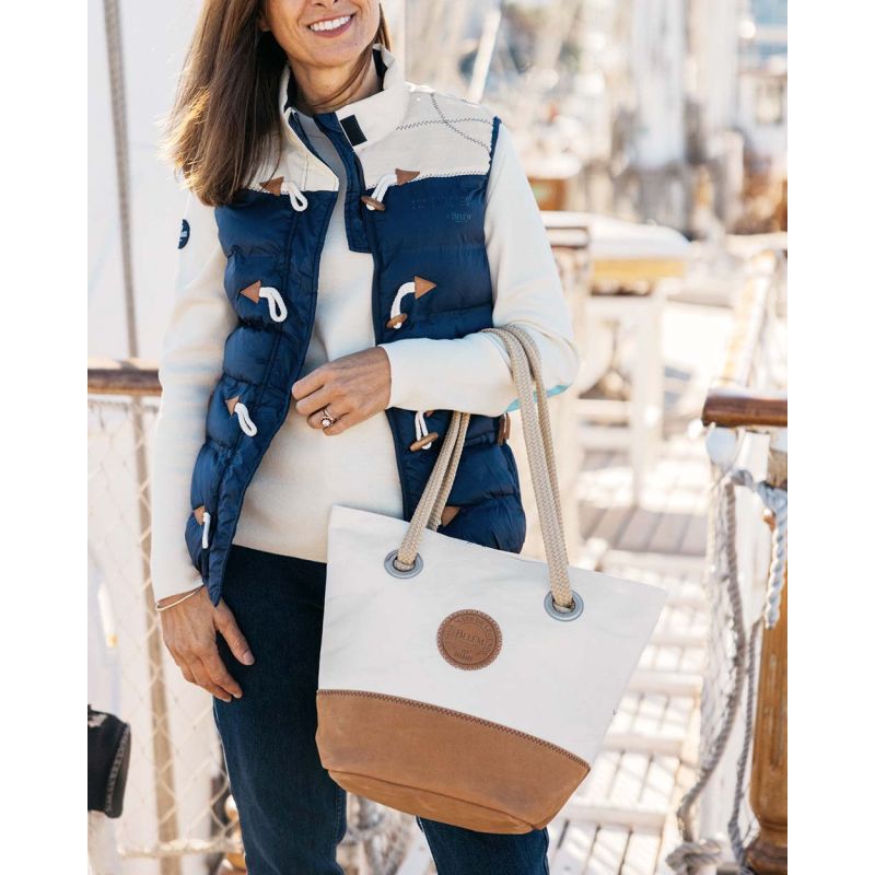 Damen Handtasche "Legende" by 727 Sailbags / Segeltuch Belem / Boden Leder