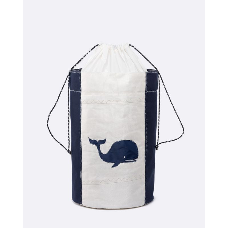 Wäschetonne "[Modell]" by 727 Sailbags / Segeltuch weiß / Wal Kollektion