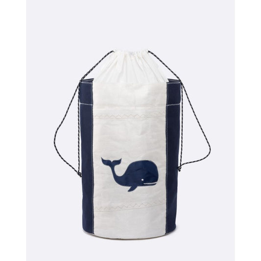 Wäschetonne by 727 Sailbags / Segeltuch weiß / Wal Kollektion