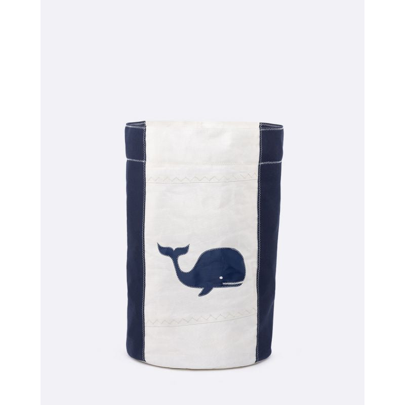 Wäschetonne "[Modell]" by 727 Sailbags / Segeltuch weiß / Wal Kollektion