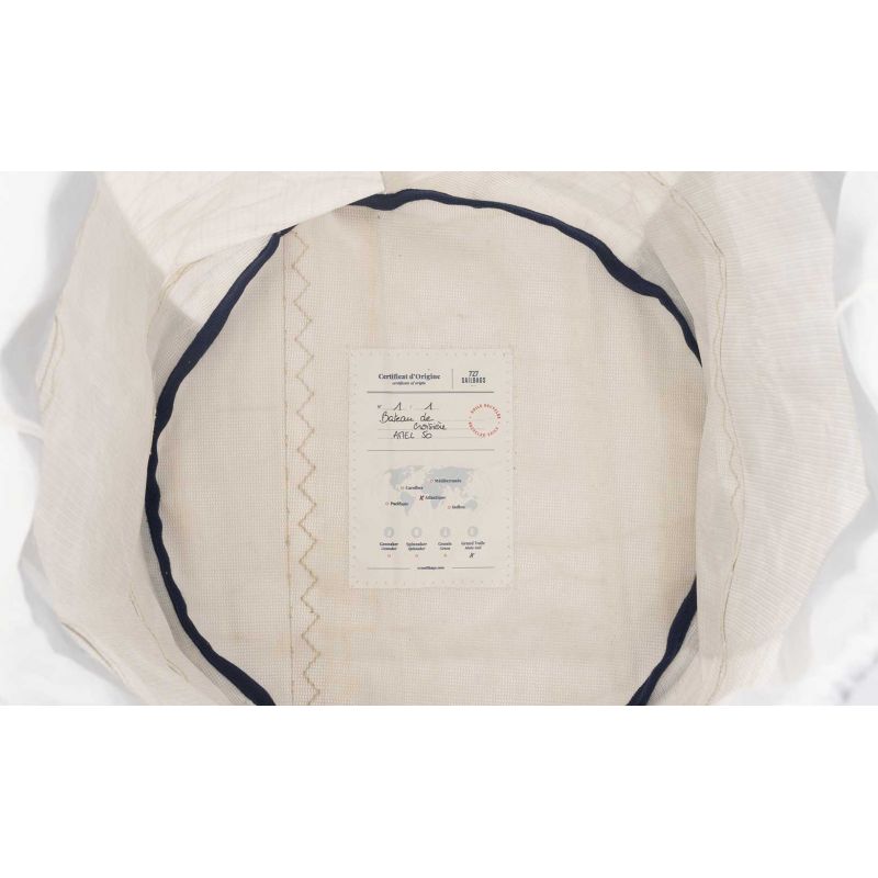 Wäschetonne "[Modell]" by 727 Sailbags / Segeltuch weiß / Wal Kollektion