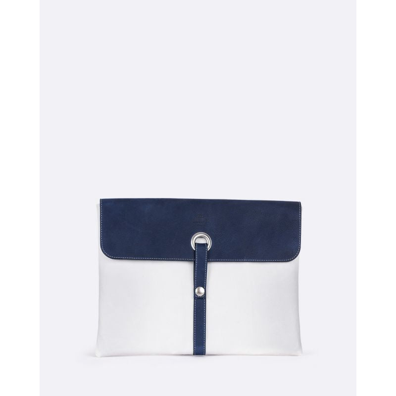 Businesstasche "[Modell]" by 727 Sailbags / Leder marineblau