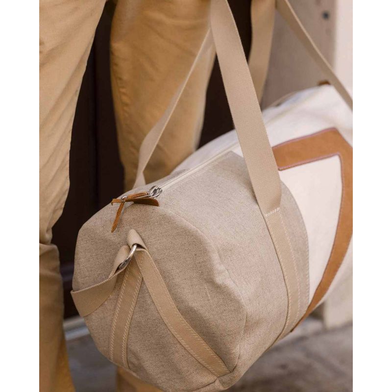 Reisetasche "Onshore" by 727 Sailbags / Segeltuch weiß / French Riviera Kollektion