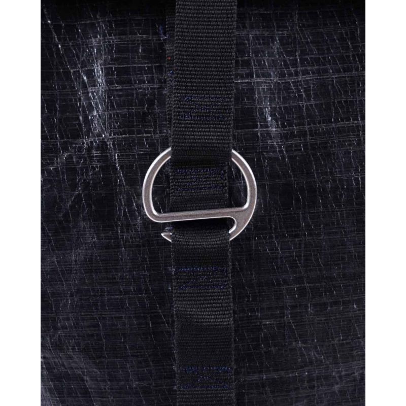 Rucksack "Dinghy" by 727 Sailbags / Segeltuch schwarz / Boden schwarz