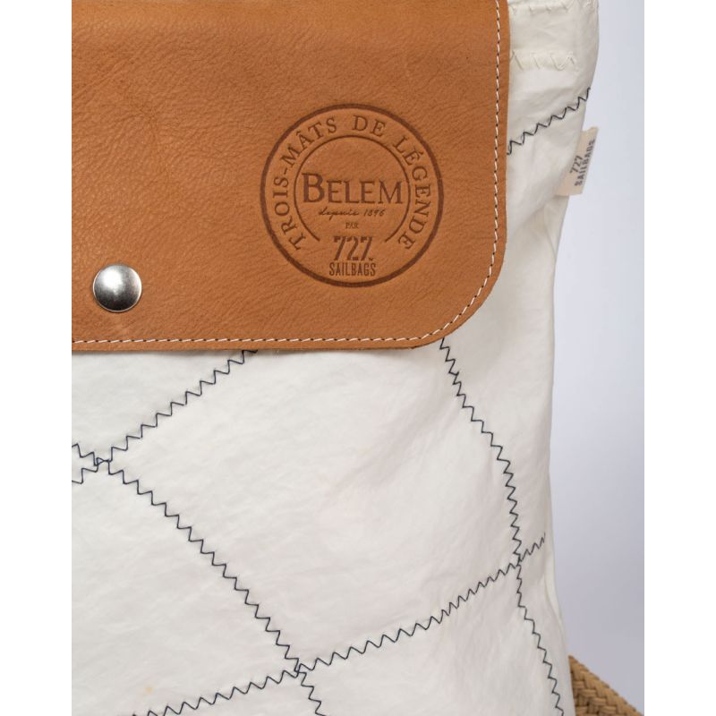 Rucksack "Odyssey" by 727 Sailbags / Segeltuch Belem / Leder