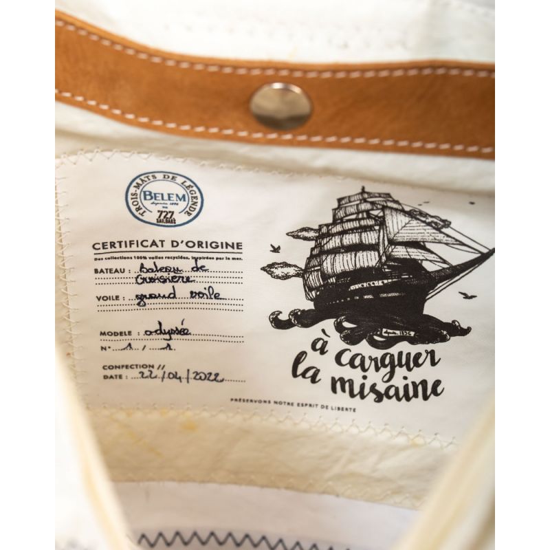 Rucksack "Odyssey" by 727 Sailbags / Segeltuch Belem / Leder