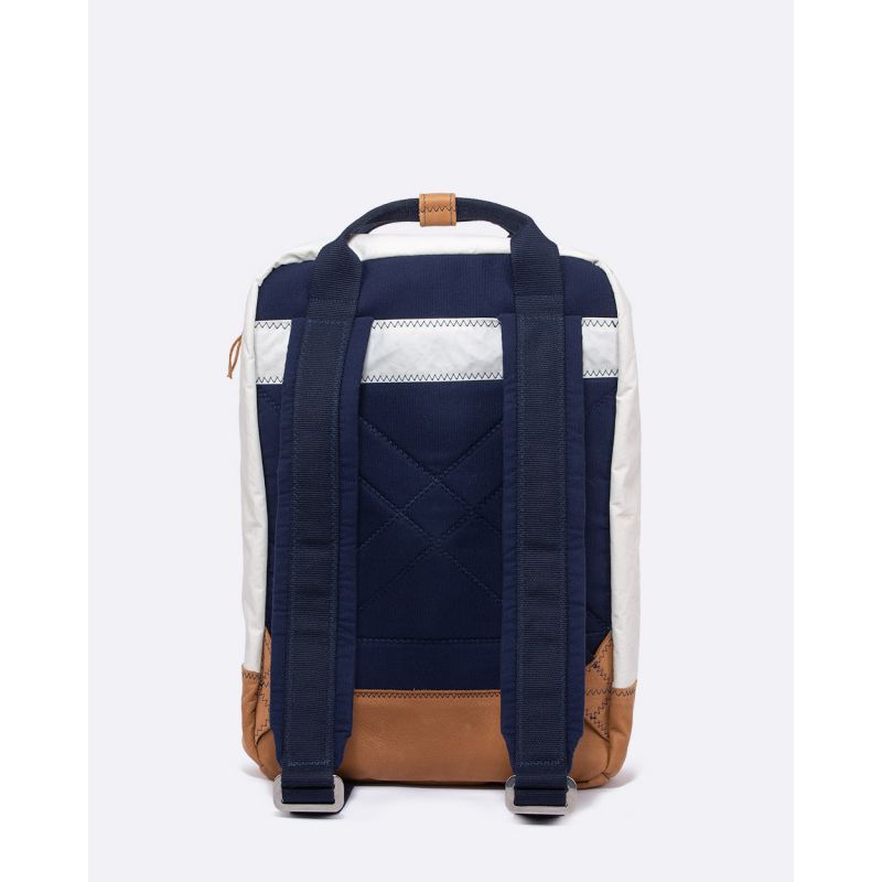 Rucksack "Wally" by 727 Sailbags / Segeltuch Belem / Boden Leder