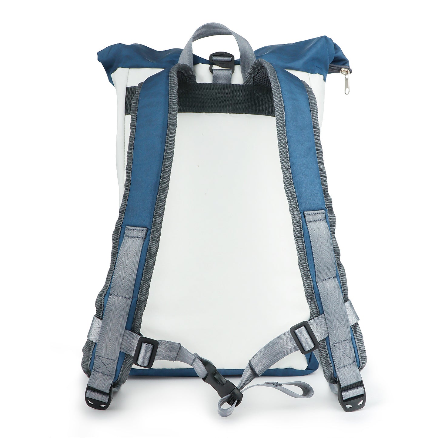 Rolltop Rucksack M 360 Grad "Lotse" / Segeltuch blau