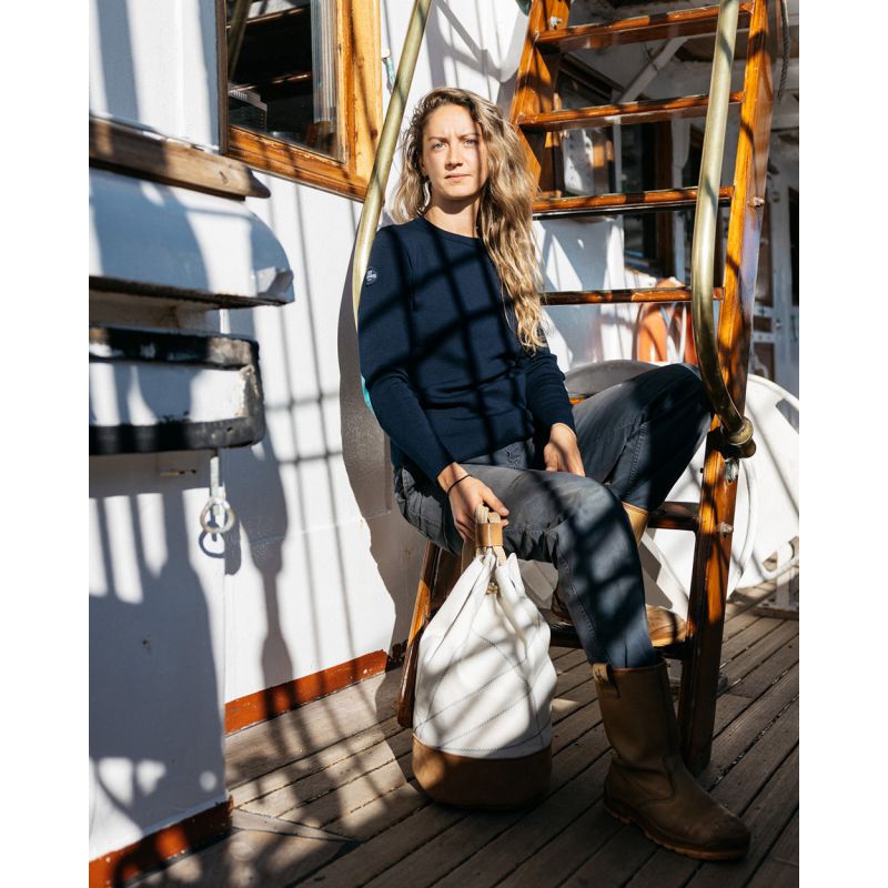 Seesack "Jack" by 727 Sailbags / Segeltuch Belem / Boden Leder