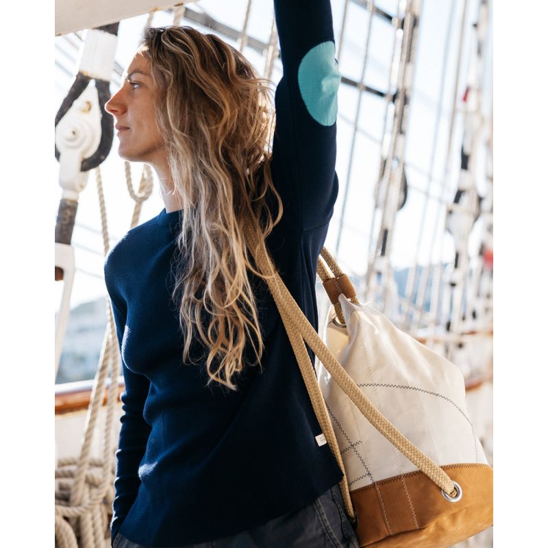 Seesack "Jack" by 727 Sailbags / Segeltuch Belem / Boden Leder