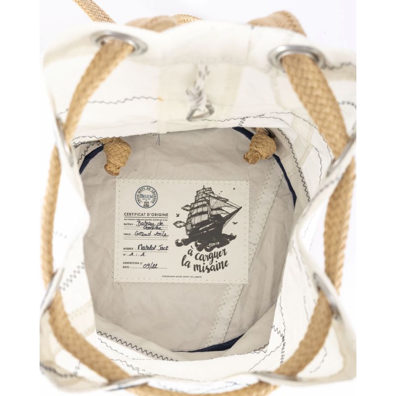Seesack "Jack" by 727 Sailbags / Segeltuch Belem / Boden Leder